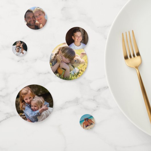 Aangepaste foto's uniek confetti (Groep)