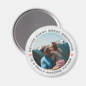 Aangepaste foto's vaderdag magneet (Voorkant / Achterkant)