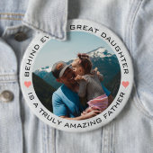 Aangepaste foto's vaderdag ronde button 6,0 cm (In situ)