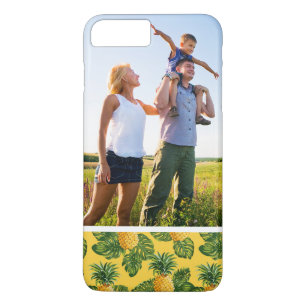 Aangepaste foto's van ananassen en tropische blade iPhone 8 plus / 7 plus hoesje