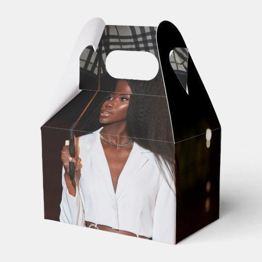 Aangepaste Foto's Verjaardagsfeest Magazine Hoesje Bedankdoosjes (Achterkant)