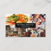Aangepaste foto's Volledige service Catering Busin Visitekaartje (Voorkant)