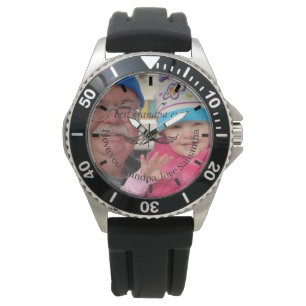 Aangepaste fotoscriptcontrole   Beste opa ooit Horloge