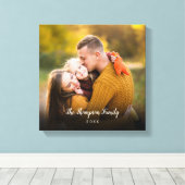 Aangepaste fotoscriptnaam canvas afdruk (Insitu (Houten vloer))