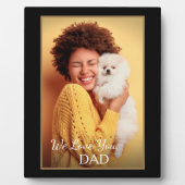 Aangepaste fotoserie Pet Love Personalize Fotoplaat (Voorkant)