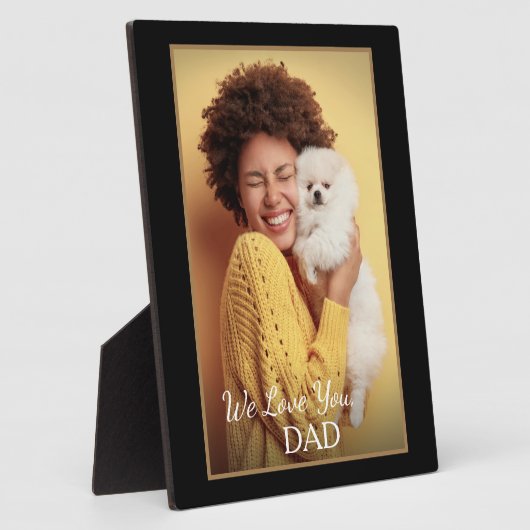 Aangepaste fotoserie Pet Love Personalize Fotoplaat (Zijkant)