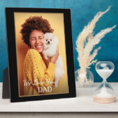 Aangepaste fotoserie Pet Love Personalize Fotoplaat (Zijkant)