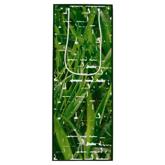 Aangepaste fotoservice Hartelijk dank! Wijn Cadeautas (Voorkant)