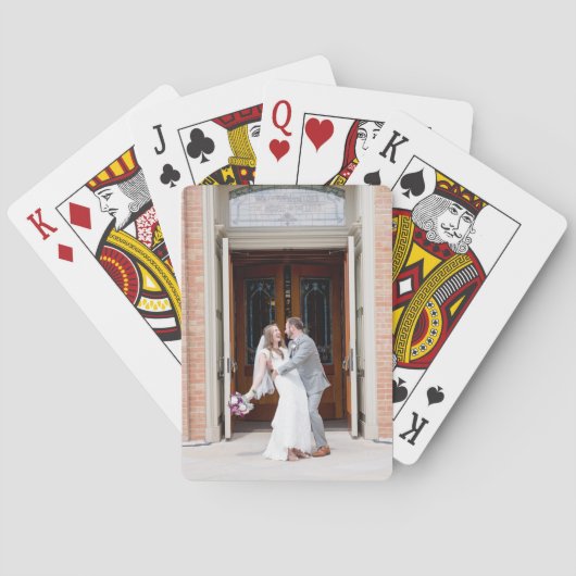 Aangepaste fotospeelkaarten pokerkaarten (Achterkant)