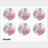 Aangepaste fotostickers ronde sticker (Vel)
