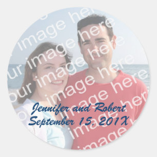 Aangepaste fotostickers ronde sticker