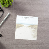 Aangepaste fotostrandvakantie notitieblok