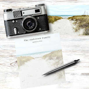 Aangepaste fotostrandvakantie notitieblok