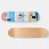 Aangepaste fototekenskateboard voor tekst collage  skateboard (Horizontaal)