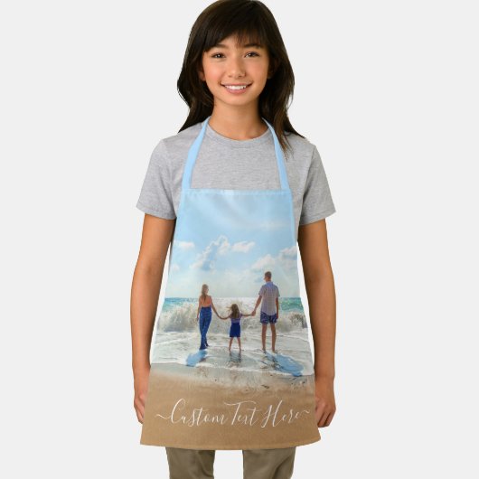 Aangepaste fototekst Afbeelding Uw familiefoto's G Schort (Insitu)