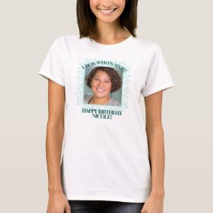 Aangepaste fototekst Creëer Uw eigen 60e verjaa T-shirt