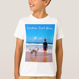 Aangepaste fototekst en T-shirt met uw huisdierenf