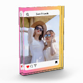 Aangepaste fototekst Instagram Block Deco Fotoblokken (Links)