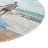 Aangepaste fototekst Knippert je foto's Gift Snijplank (Hoek)