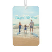 Aangepaste fototekst Lucht Verfraai uw fotoontwerp Luchtverfrisser (Achterkant)