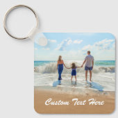 Aangepaste fototekst Sleutelhanger Uw ontwerp Best (Voorkant)