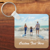 Aangepaste fototekst Sleutelhanger Uw ontwerp Best (Voorkant)