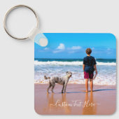 Aangepaste fototekst Sleutelhanger Uw ontwerp Mijn (Voorkant)