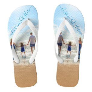 Aangepaste fototekst Teenslippers je favoriete fot
