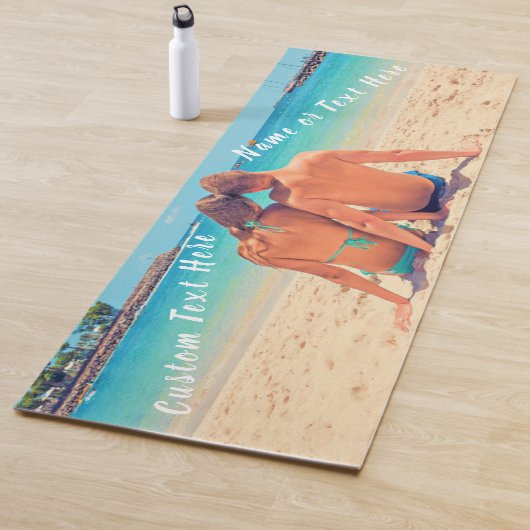 Aangepaste fototekst Yoga Mat - Uw zomerontwerp (In situ)