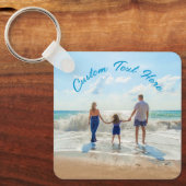 Aangepaste fototekstfamilie Gift Sleutelhanger Uw  (Voorkant)