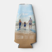 Aangepaste fototekstfles koel uw fotoontwerp af flesjeskoeler (Voorkant)