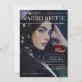 Aangepaste fototijdschriftcover Unieke Bachelorett Kaart (Voorkant)