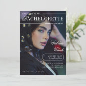 Aangepaste fototijdschriftcover Unieke Bachelorett Kaart (Staand voorkant)