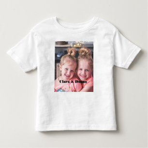 Aangepaste fototweeling kinder shirts