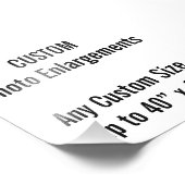 Aangepaste fotouitbreiding van 4 x 4 inch, tot 40  foto afdruk (Hoek)