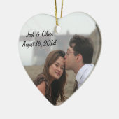 Aangepaste fotoversiering keramisch ornament (Links)