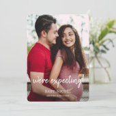 Aangepaste fotozwangerschap aankondiging (Staand voorkant)