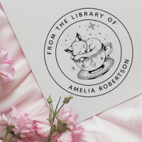 Aangepaste Fox Bookplate Stamp