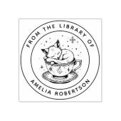 Aangepaste Fox Bookplate Stamp Rubberstempel (Afrduk)