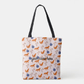 Aangepaste Fox Canvas tas (Achterkant)