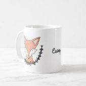 Aangepaste Fox Mok Aangepaste Fox Mok Cute Fox Mok (Voorkant links)