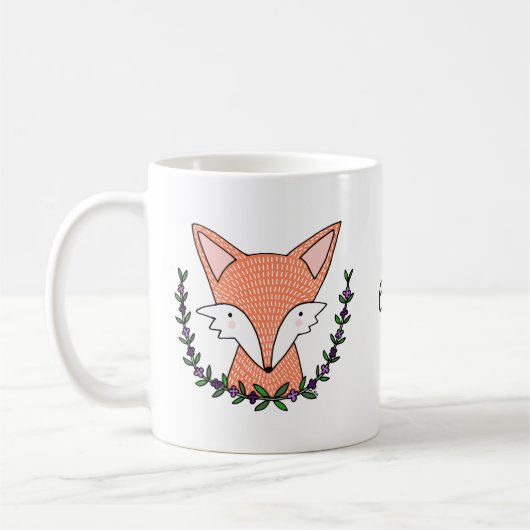 Aangepaste Fox Mok Aangepaste Fox Mok Cute Fox Mok (Links)