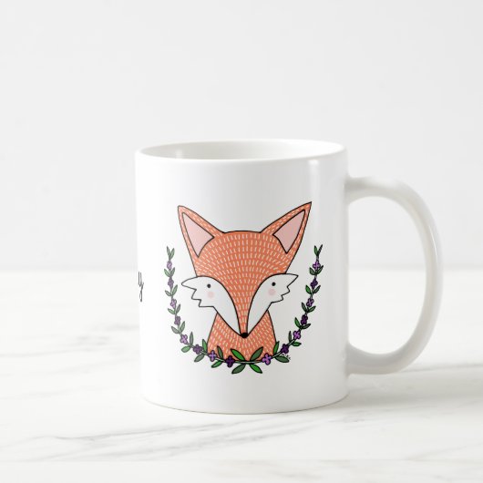 Aangepaste Fox Mok Aangepaste Fox Mok Cute Fox Mok (Rechts)