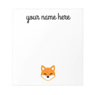 Aangepaste Fox Stationery-laptop voor kinderen Notitieblok