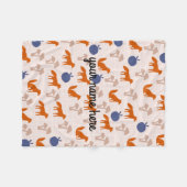 Aangepaste foxes Fleece Blanket Deken (Voorkant (Horizontaal))