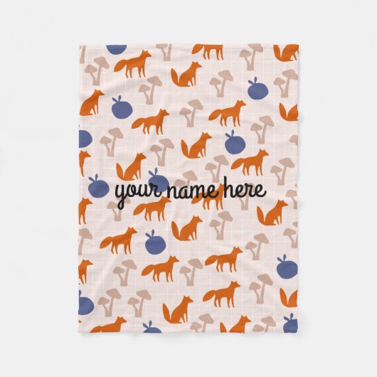 Aangepaste foxes Fleece Blanket Deken (Voorkant)
