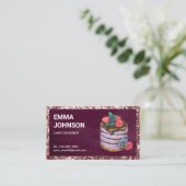 Aangepaste frambose bakkerij visitekaartje (Staand voorkant)