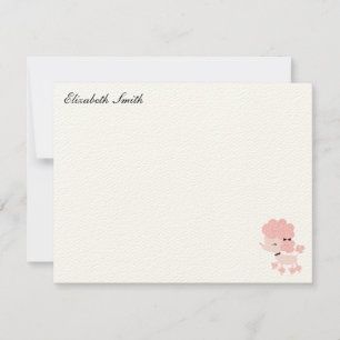 Aangepaste frank voor voetstuk - dank je opmerking notitiekaartje