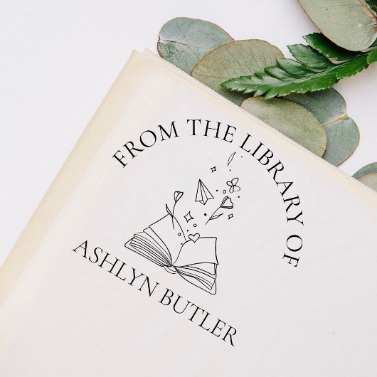 Aangepaste 'From the Library Of' stempel