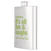 Aangepaste FUN- en LAUGHS-kolf Flacon (Links)